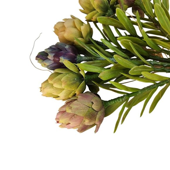 Artificial Protea Flower Stems Bouquet - Mixed Colors For Home Décor Wedding & C - Picture 5 of 11